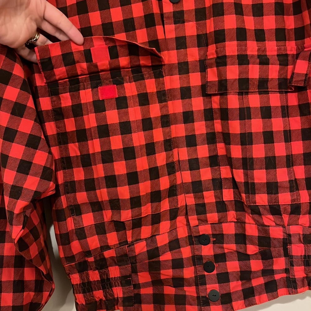 Vintage Buffalo Plaid 1980’s Button-Up, Made in Italy. - Picture 5 of 9
